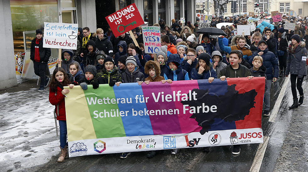 Demonstration für Vielfalt und Toleranz