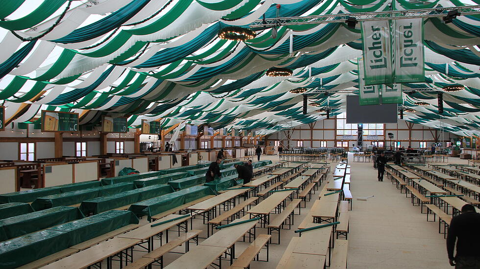 So sehen die finalen Arbeiten vor dem Pohlheimer Wiesnfest aus