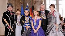 Prinzenpaare des Landkreis Gießen beim Hessischen Ministerpräsidenten