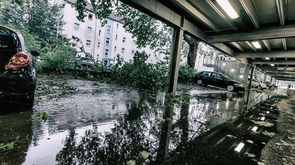 Impressionen aus Gießen nach dem Unwetter