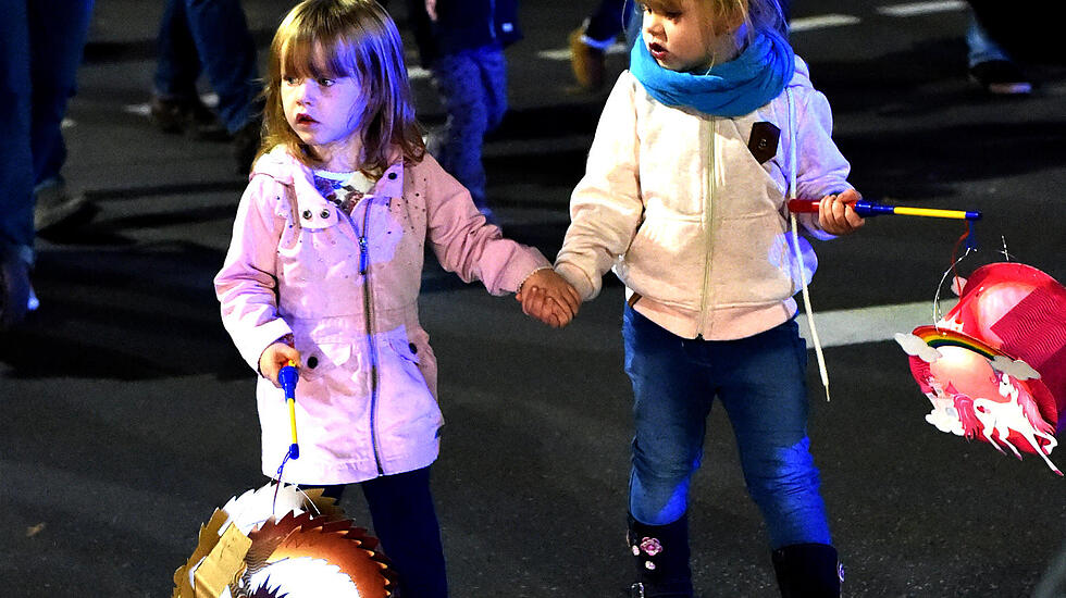 Gallusmarkt Grünberg 2017: Eröffnung und Laternenumzug