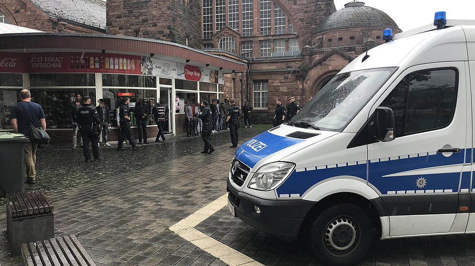 Großrazzia am Gießener Bahnhof