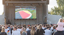 Public Viewing beim Deutschland-Spiel