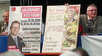Gallusmarkt Grünberg: Frühschoppen und Wurzelbürger-Bürsterei
