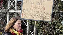 Demonstration gegen die Ausländerbehörde in Friedberg