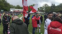 Szenen nach dem Schlusspfiff im Waldstadion. (Foto: sno)