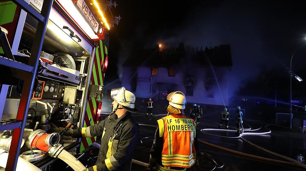 Großbrand in Homberg Ober-Ofleiden