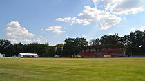 So sieht das Waldstadion vor dem Start aus