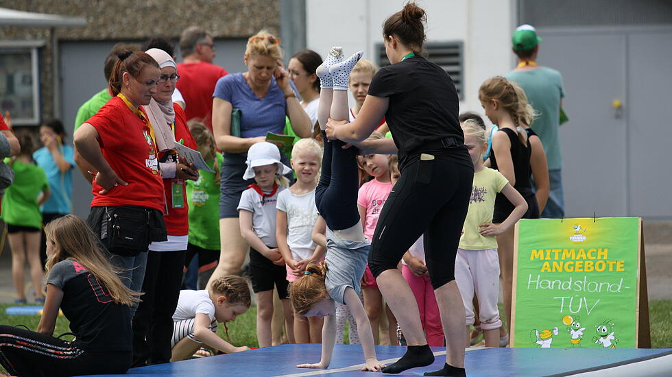 So war der erste Tag des Landeskinderturnfestes in Gießen