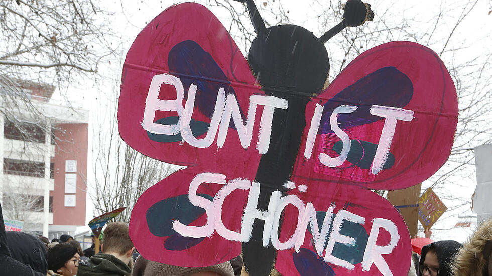 Demonstration für Vielfalt und Toleranz