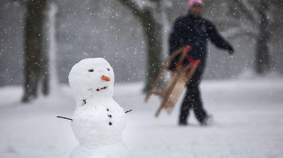 Schnee in Frankfurt am Main