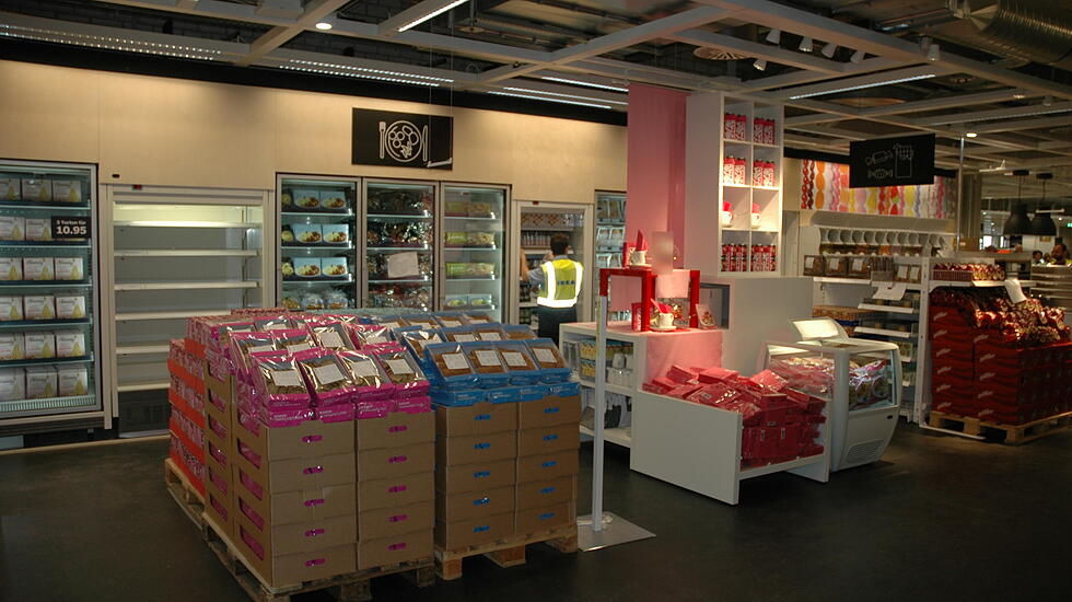 So sieht's kurz vor der Eröffnung in IKEA Wetzlar aus
