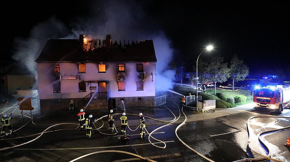 Großbrand in Homberg Ober-Ofleiden