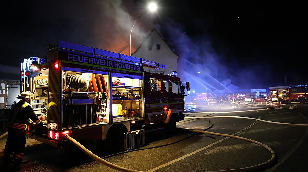 Großbrand in Homberg Ober-Ofleiden