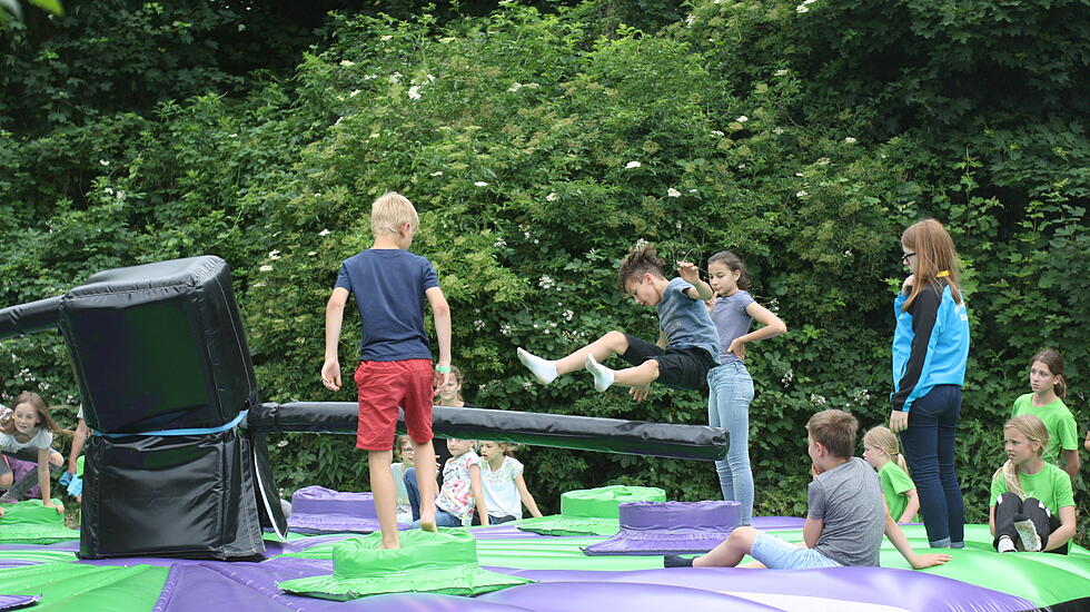 So war der erste Tag des Landeskinderturnfestes in Gießen