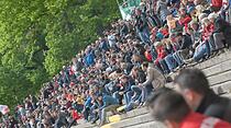 Der FC Gießen gewinnt am Samstag mit 2:1 gegen den FSC Lohfelden und feiert damit vorzeitig die Hessenliga-Meisterschaft. (Foto: Friedrich)