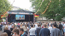 Public Viewing beim Deutschland-Spiel
