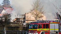 Brand in Reitstall in Bad Homburg