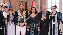 Prinzenpaare des Landkreis Gießen beim Hessischen Ministerpräsidenten