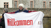 Demonstration gegen die Ausländerbehörde in Friedberg
