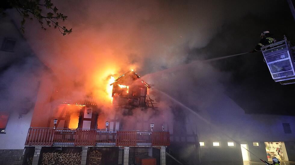 Großbrand in Homberg Ober-Ofleiden