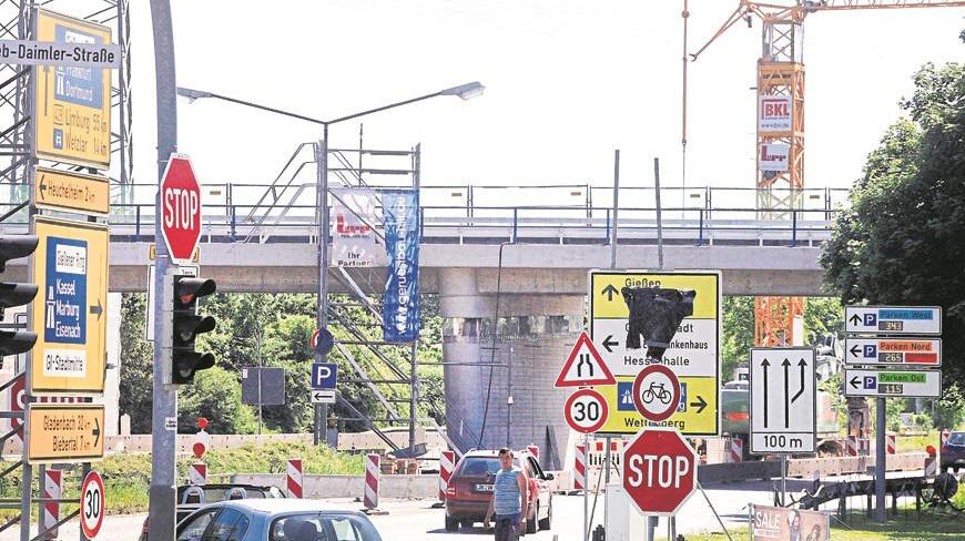 Baustellen in der Stadt Gießen