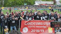 Der FC Gießen gewinnt am Samstag mit 2:1 gegen den FSC Lohfelden und feiert damit vorzeitig die Hessenliga-Meisterschaft. (Foto: Friedrich)