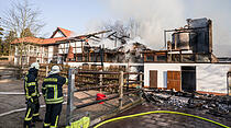 Brand in Reitstall in Bad Homburg