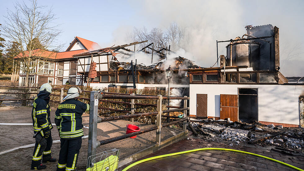 Brand in Reitstall in Bad Homburg