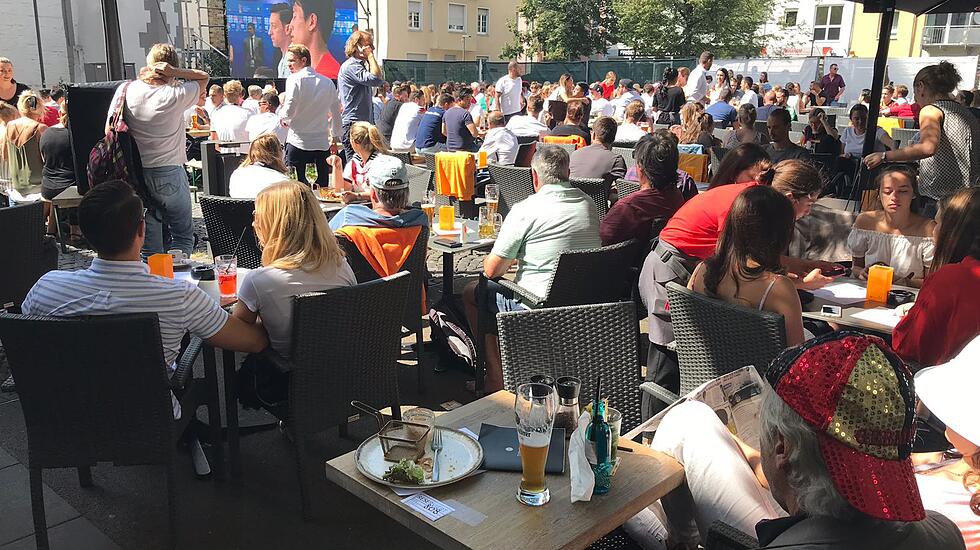 Public Viewing in Gießen: Deutschland gegen Südkorea