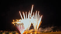 Abschluss 10. Pohlheimer Wiesnfest mit Feuerwerk