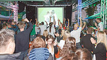 Public Viewing beim Deutschland-Spiel