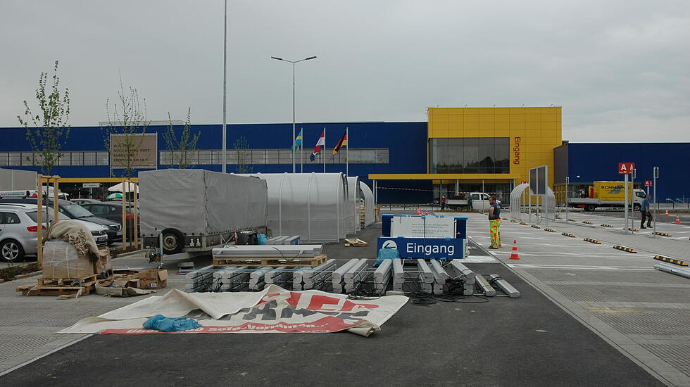 So sieht's kurz vor der Eröffnung in IKEA Wetzlar aus