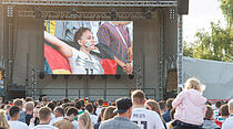 Public Viewing beim Deutschland-Spiel