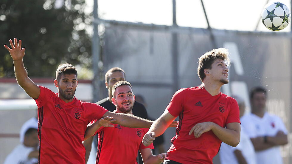 Benfica Lisbon training