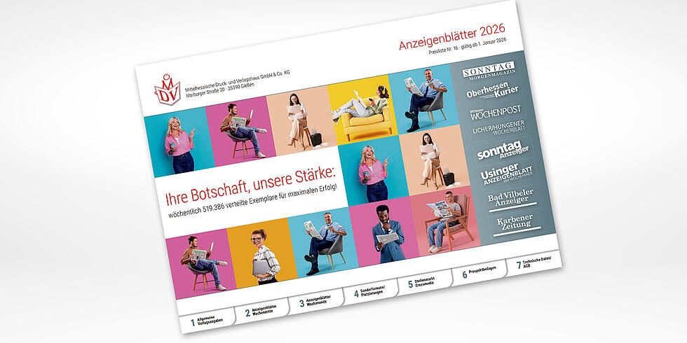 Preisliste Anzeigenbl&auml;tter 2024