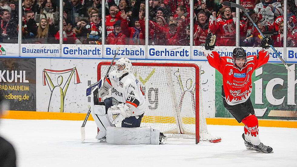 in der DEL 2 - EC Bad Nauheim gegen Frankfurt Löwen
