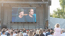 Public Viewing beim Deutschland-Spiel