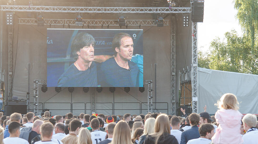 Public Viewing beim Deutschland-Spiel